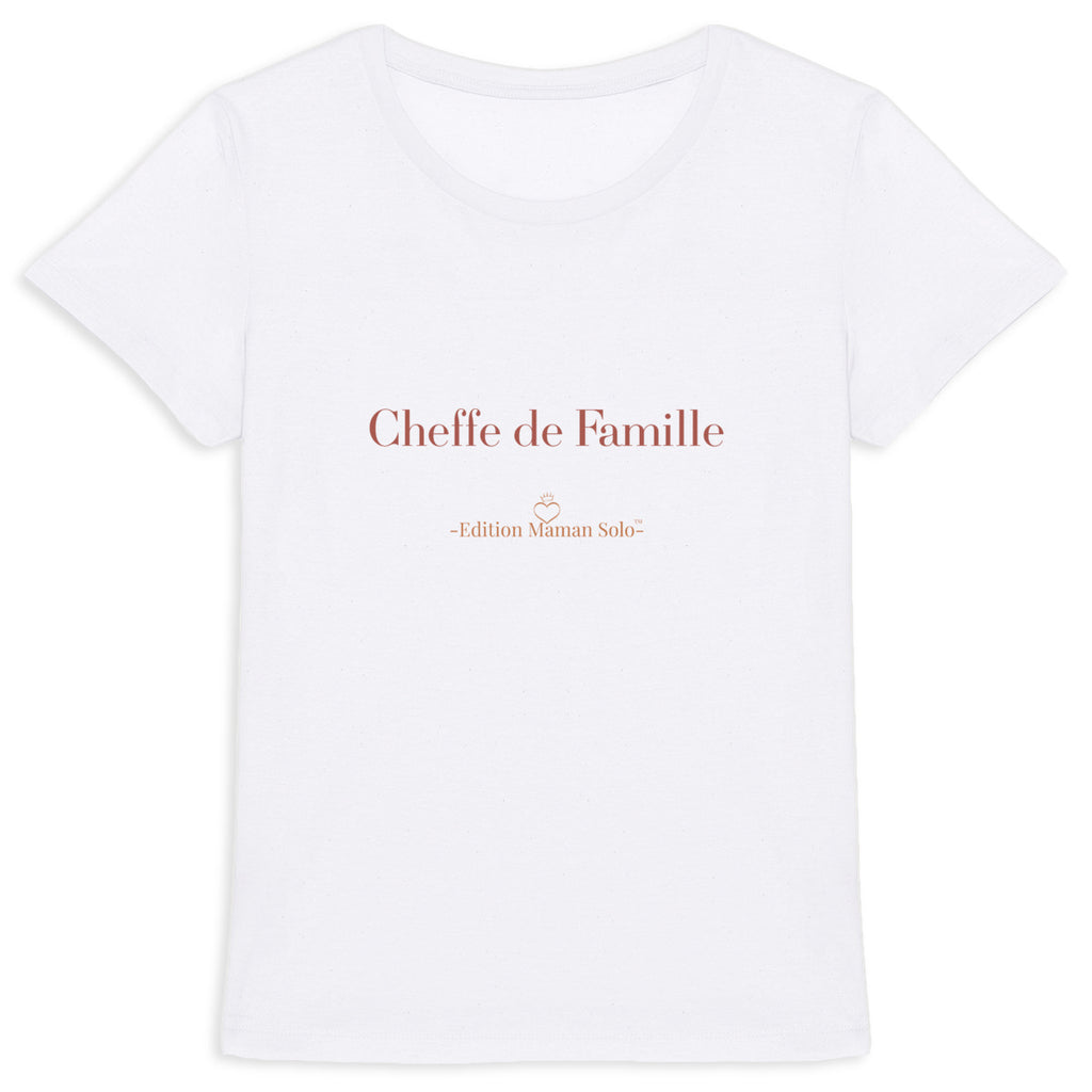 T-shirt Femme Epais - Édition Cheffe de Famille Maman Solo - face_0