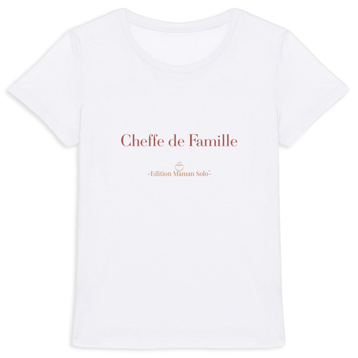 T-shirt Femme Epais - Édition Cheffe de Famille Maman Solo - face_0