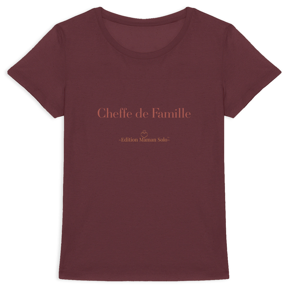 T shirt épais "Cheffe de Famille" -Edition Maman Solo- - face_3