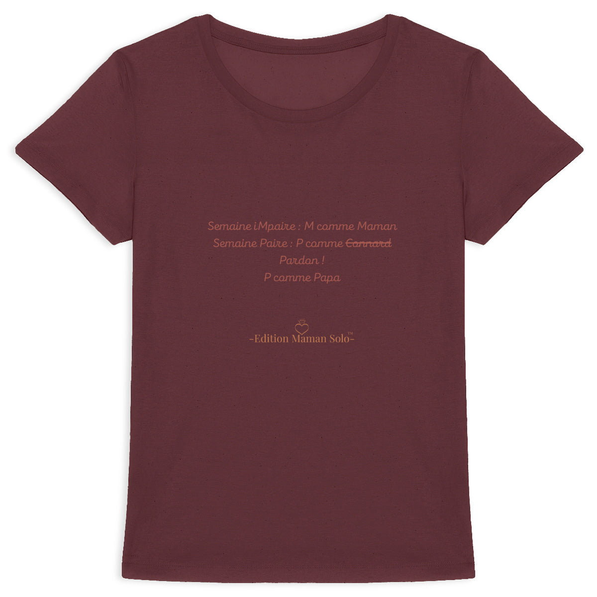 T-shirt épais semaine Paire-imPaire -Edition Maman Solo- - face_3