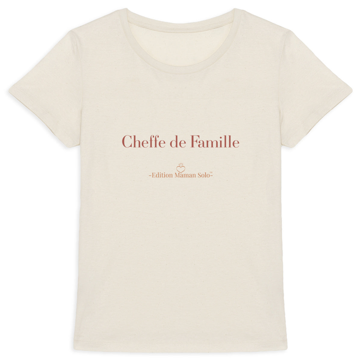 T-shirt Femme Epais - Édition Cheffe de Famille Maman Solo - face_4