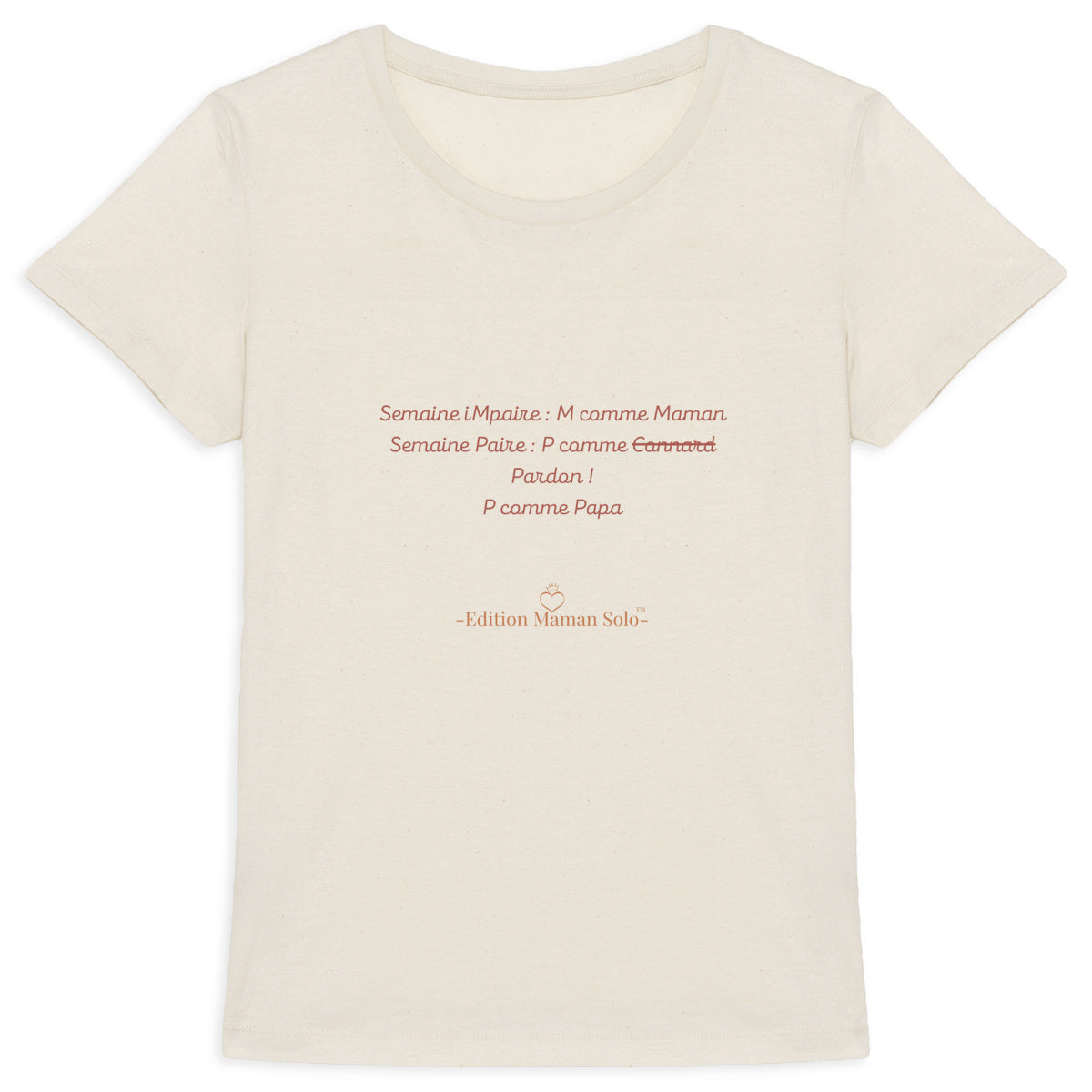 T-shirt épais semaine Paire-imPaire -Edition Maman Solo- - face_4