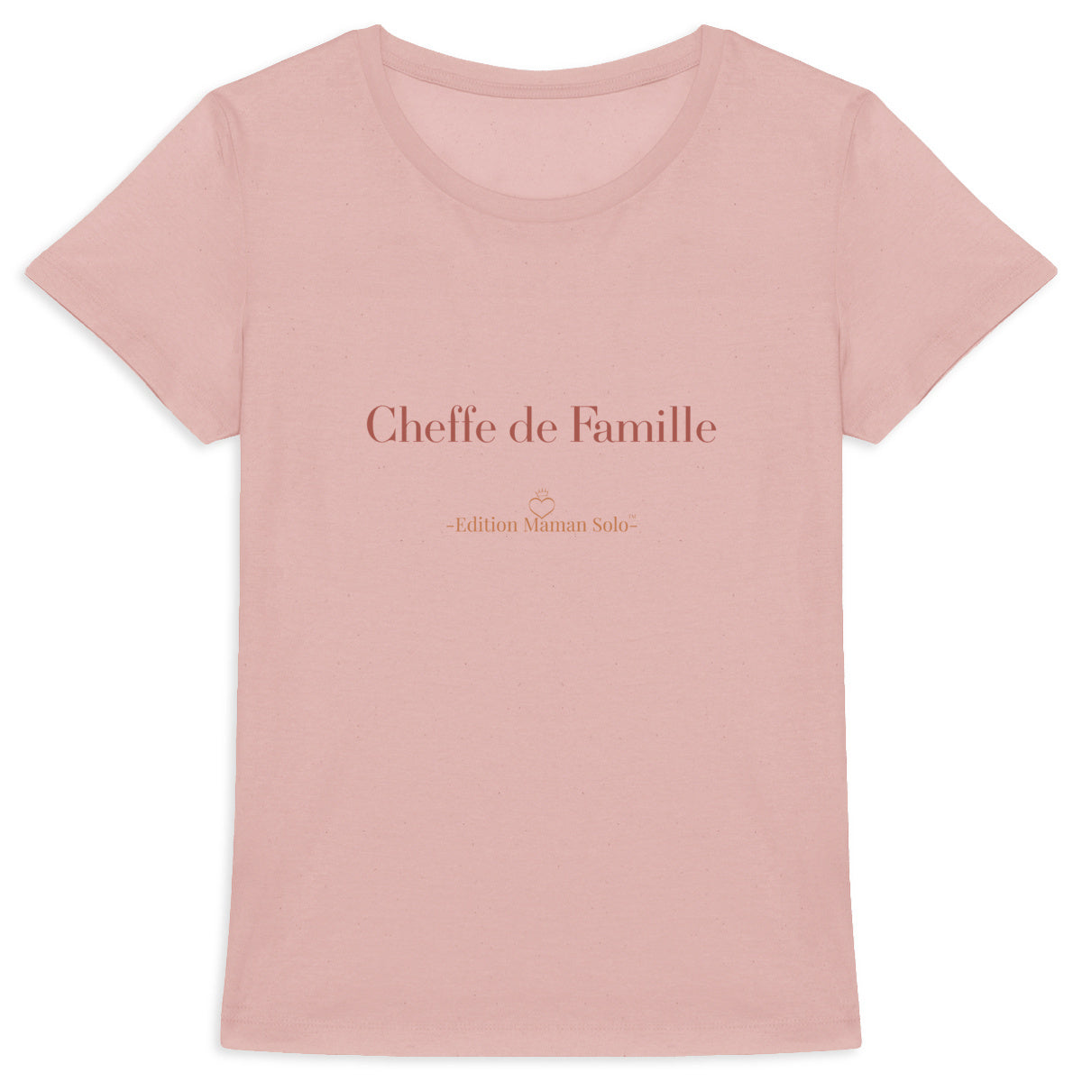 T shirt épais "Cheffe de Famille" -Edition Maman Solo- - face_5