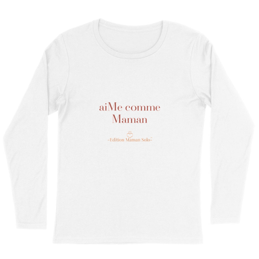 Pull fin "aiMe comme Maman" -Edition Maman Solo- - face_blanc