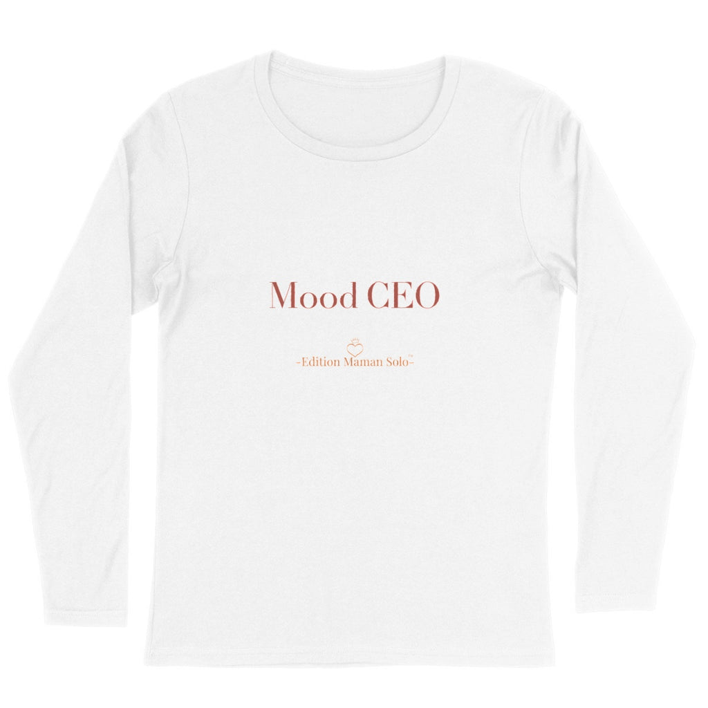Pull fin "Mood CEO" -Edition Maman Solo- - face_blanc