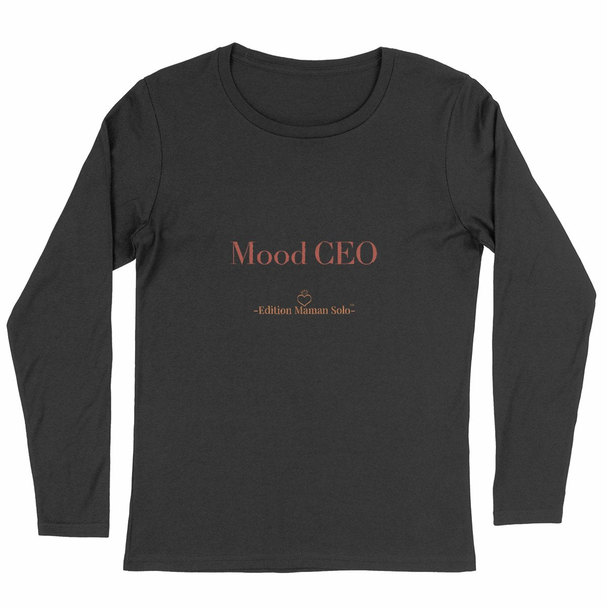 Pull fin "Mood CEO" -Edition Maman Solo- - face_noir